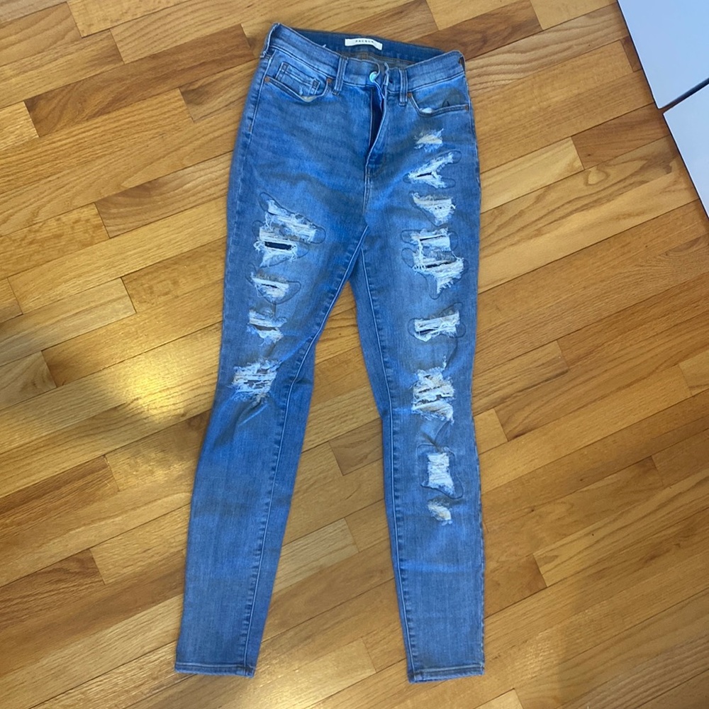 PAC sun high waisted ripped skinny jeans
